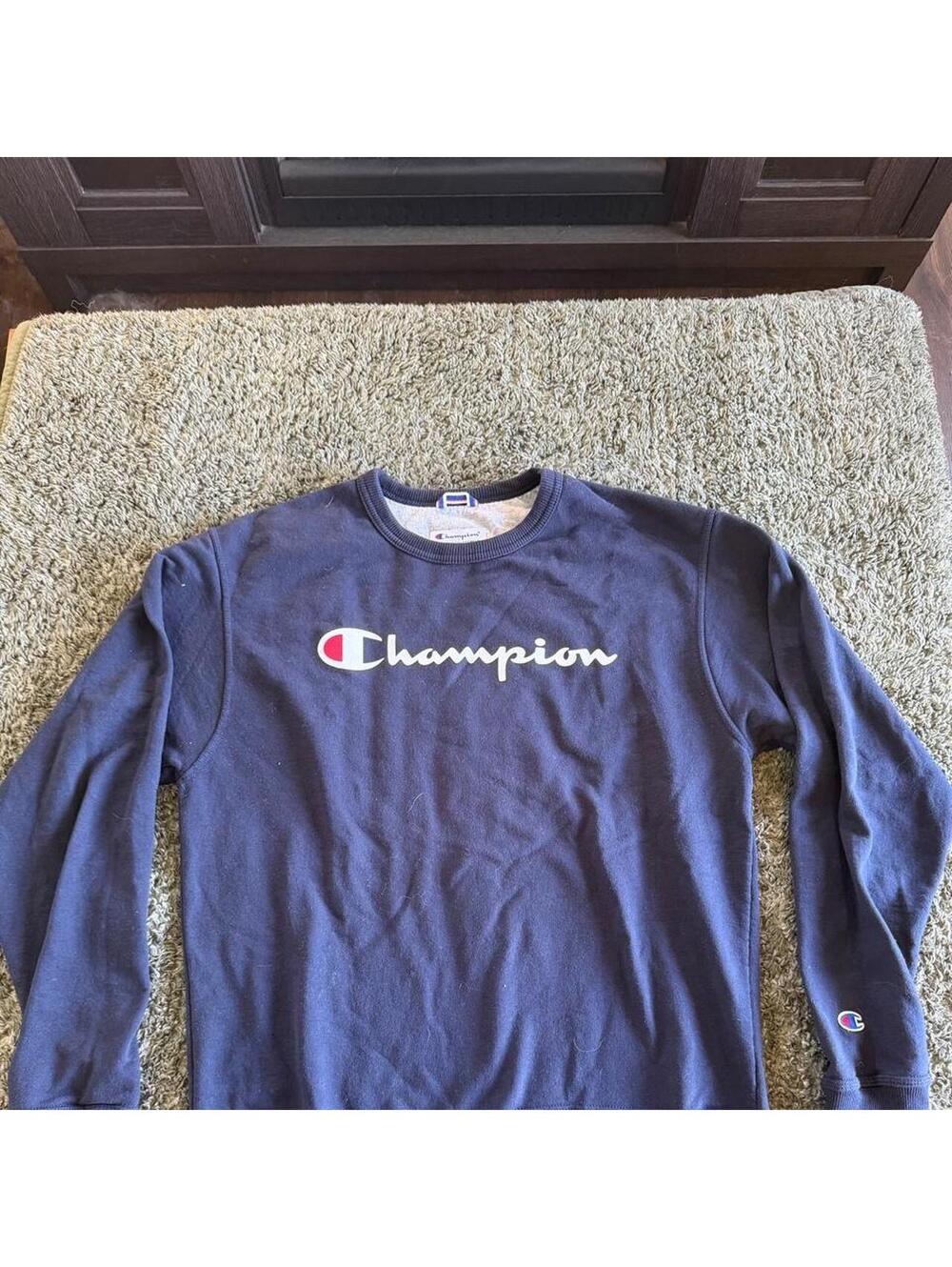 Champion Authentic Athleticwear Navy Blue Crewneck Sweatshirt Medium